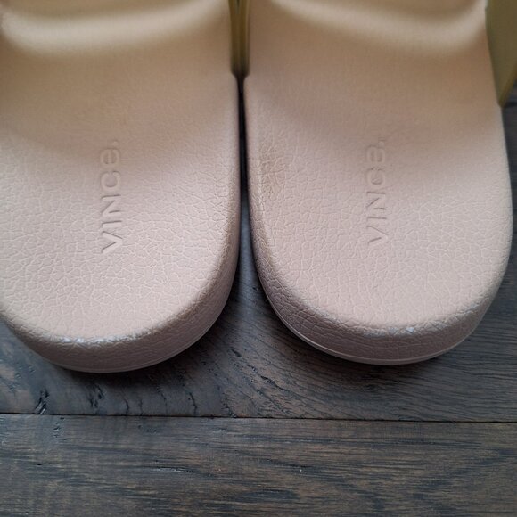 Vince Slide Sandals in Tan - Picture 3 of 4
